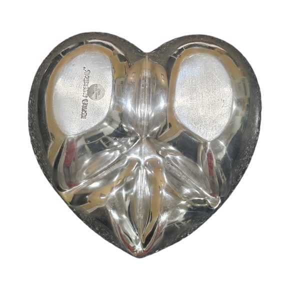 Heart-Shaped Divided Love & Peace Nut & Candy Serving Dish Inspired Generations - Picture 2 of 6